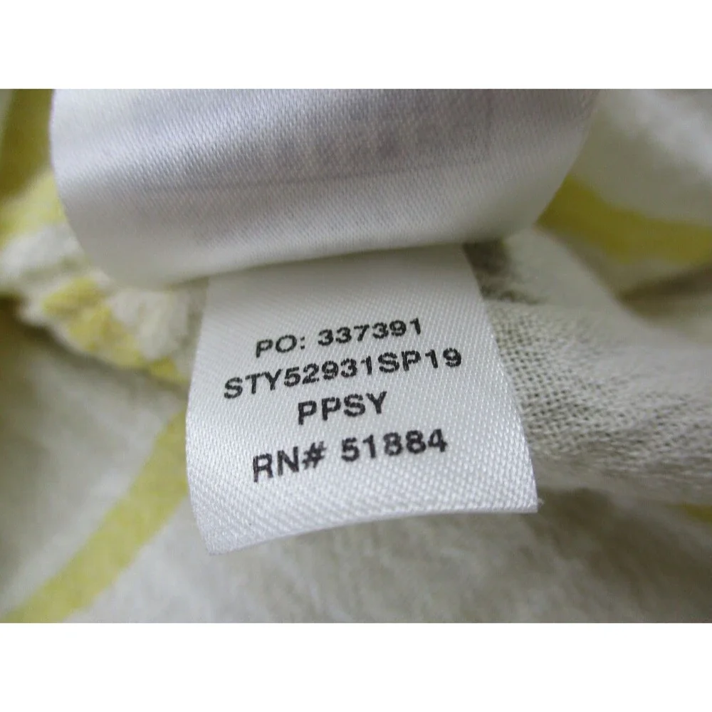 Patagonia Shirt Men Large White Yellow Plaid Steersman Hiking Casual Button Up * - Picture 9 of 14